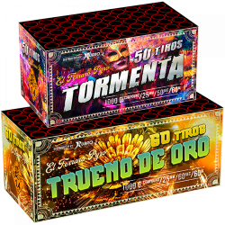 Tormenta-50 tiros/ trueno de oro-60 trios