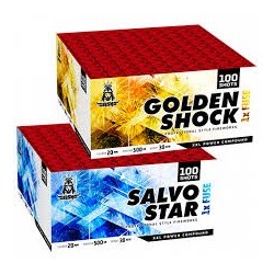 Golden shock & Salvo star flowerbeds